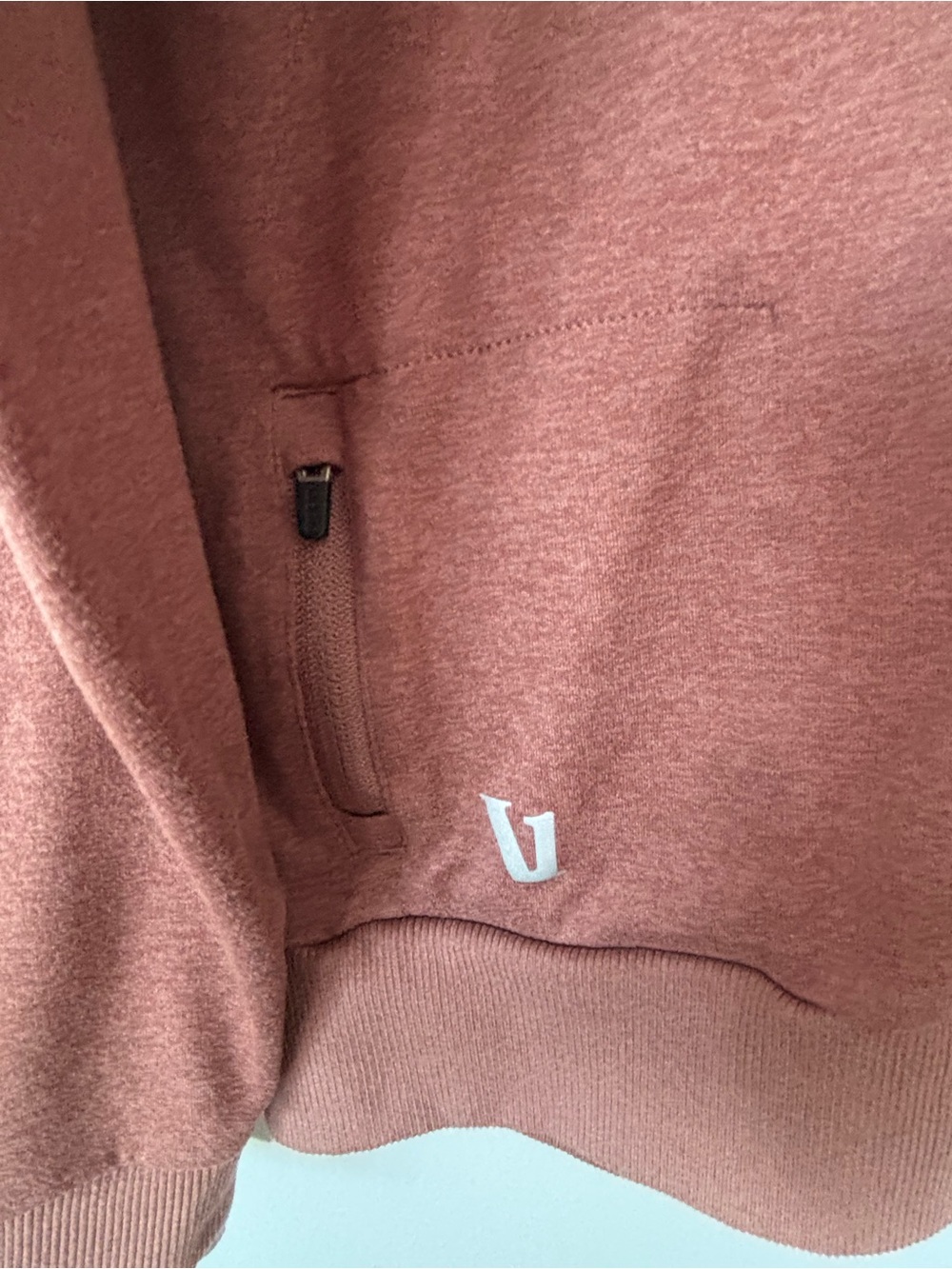 Vuori Men's Crewneck Sweatshirt in Dusty Rose - Picture 3 of 4